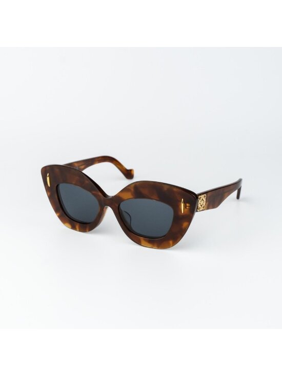 Loewe Women Sunglasses Havana Blue Cat Eye LW40127F ANAGRAM 53V NEW AUTHENTIC main image 5